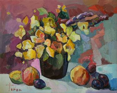 Original Abstract Expressionism Still Life Paintings by Taron Khachatryan