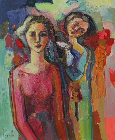 Original Abstract Expressionism Women Paintings by Taron Khachatryan