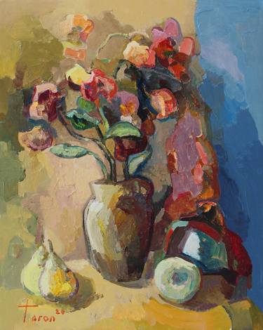 Original Abstract Expressionism Still Life Paintings by Taron Khachatryan