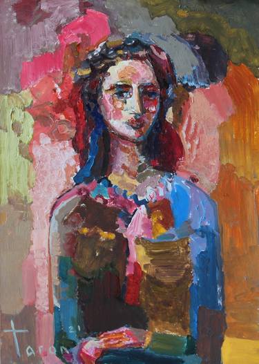 Original Abstract Expressionism Portrait Paintings by Taron Khachatryan