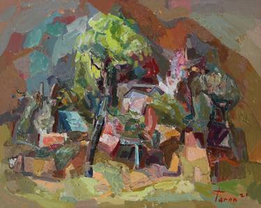 Original Abstract Expressionism Landscape Paintings by Taron Khachatryan