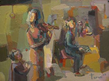 Original Abstract Expressionism Music Paintings by Taron Khachatryan