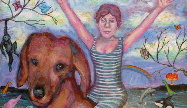 Original Expressionism Fantasy Painting by Carlos Sánchez Becerra