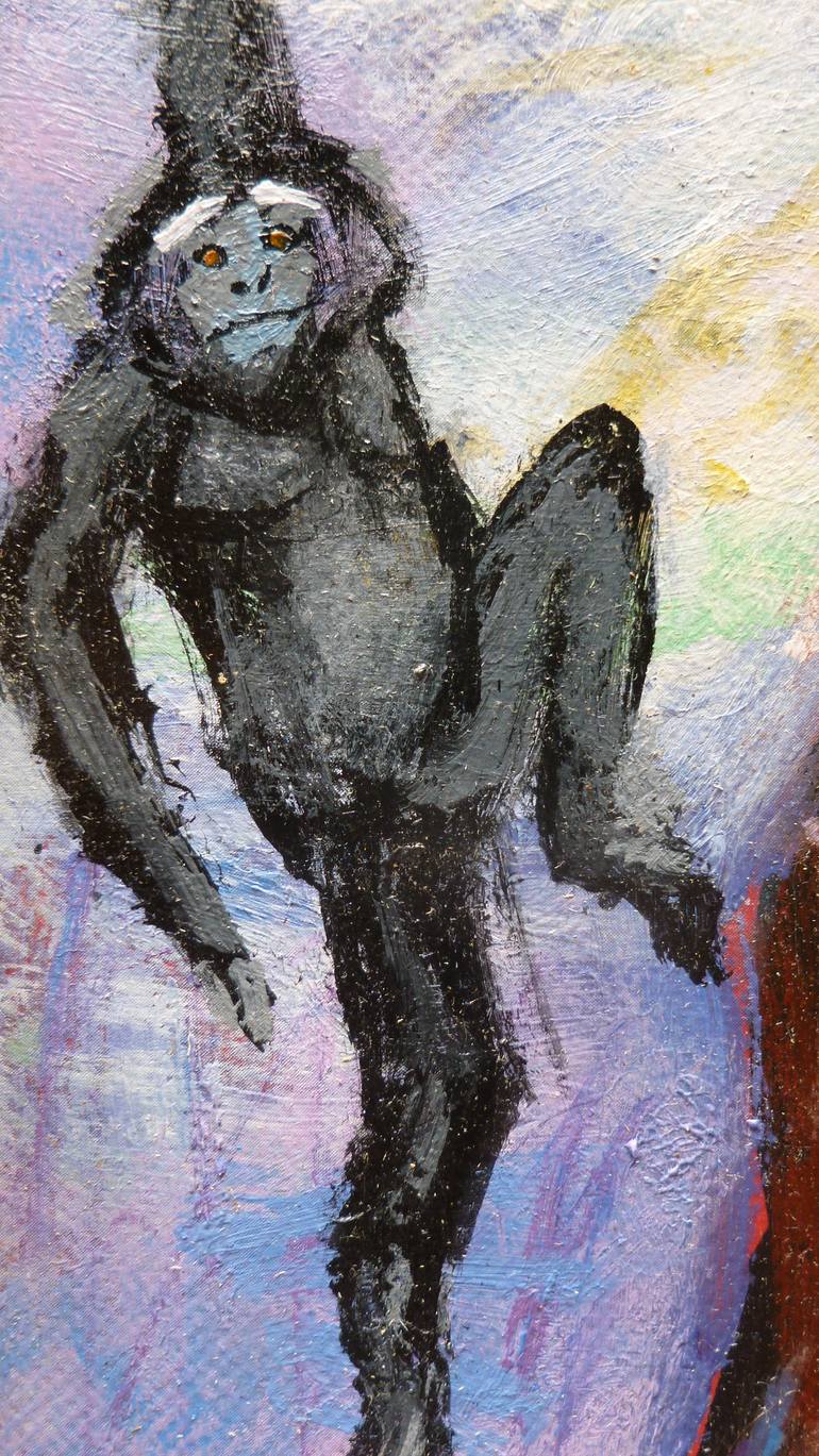 Original Expressionism Fantasy Painting by Carlos Sánchez Becerra