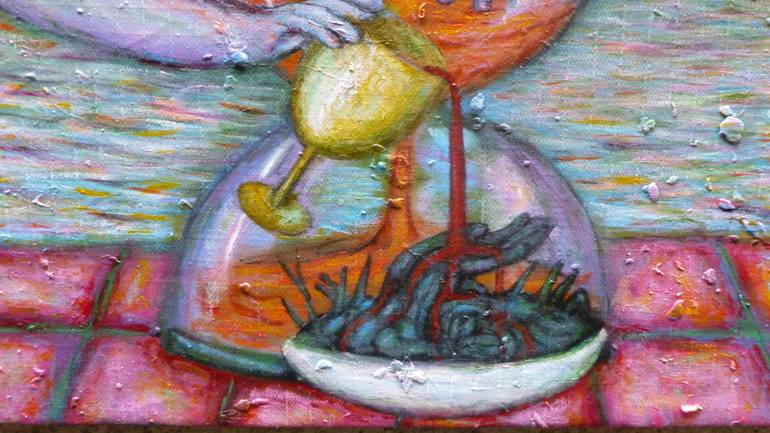 Original Expressionism Fantasy Painting by Carlos Sánchez Becerra