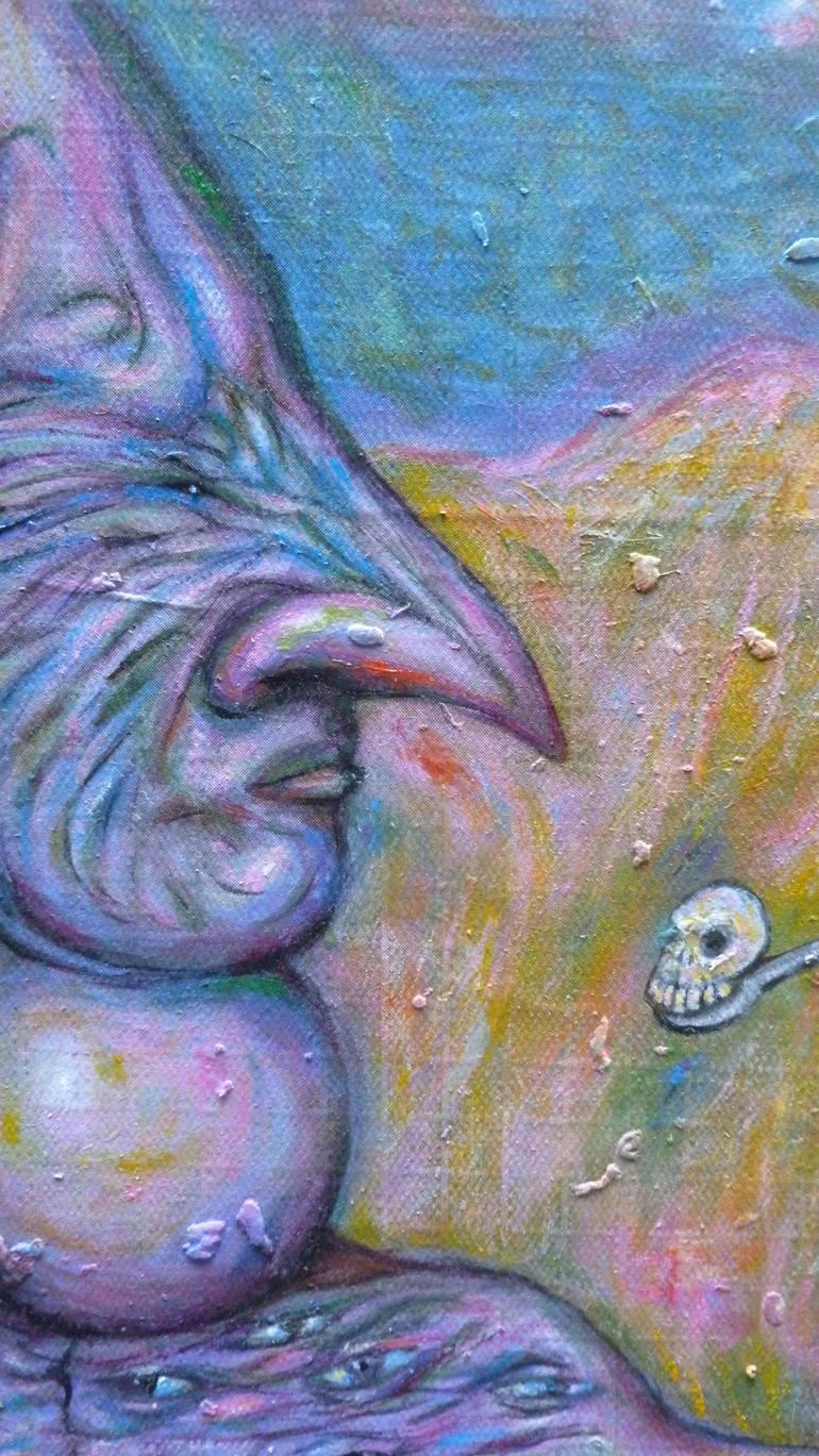 Original Expressionism Fantasy Painting by Carlos Sánchez Becerra