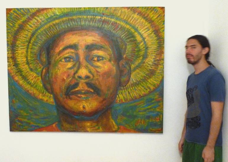 Original Expressionism People Painting by Carlos Sánchez Becerra