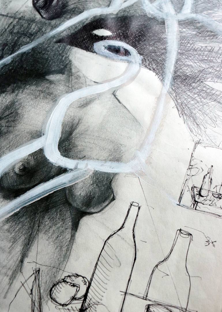 Original Figurative Abstract Drawing by Petar Zekić