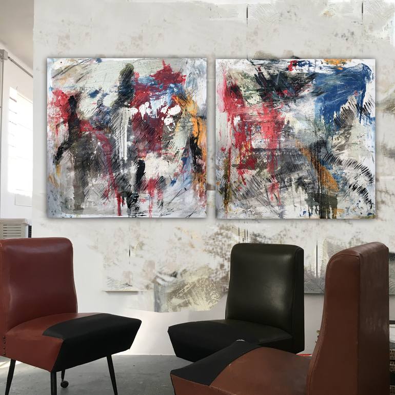 Original Abstract Painting by MASSIMO DIVENUTO