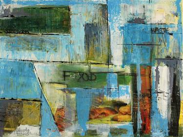 Print of Abstract Expressionism Abstract Collage by Wasantha Gunasinghe