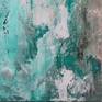 Acrylic texture medium on canvas. large amount of water flowing down known as cataracts falls.