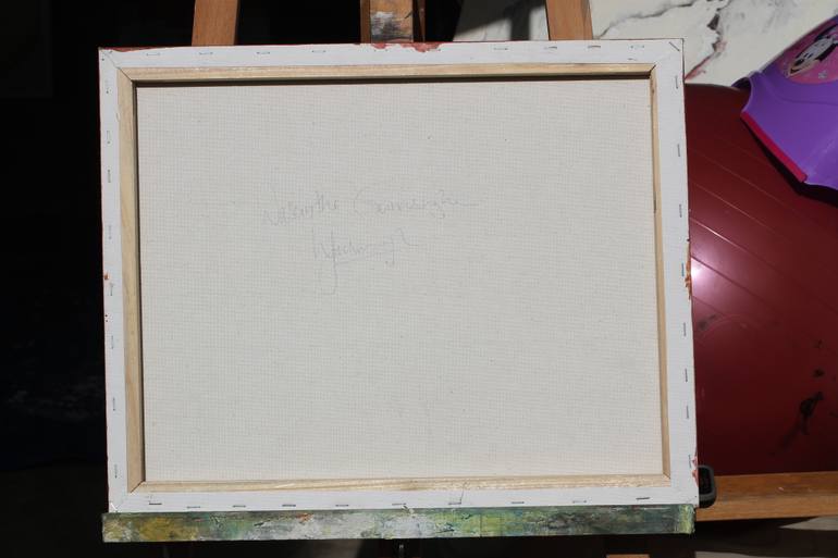 Original Abstract Expressionism Abstract Painting by Wasantha Gunasinghe