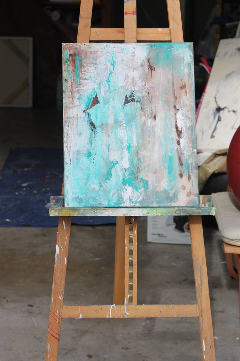 Original Abstract Expressionism Abstract Painting by Wasantha Gunasinghe