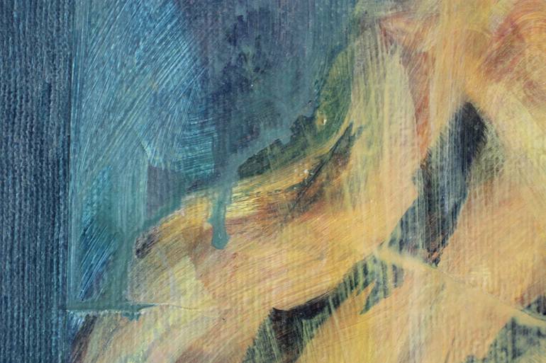 Original Abstract Expressionism Abstract Painting by Wasantha Gunasinghe