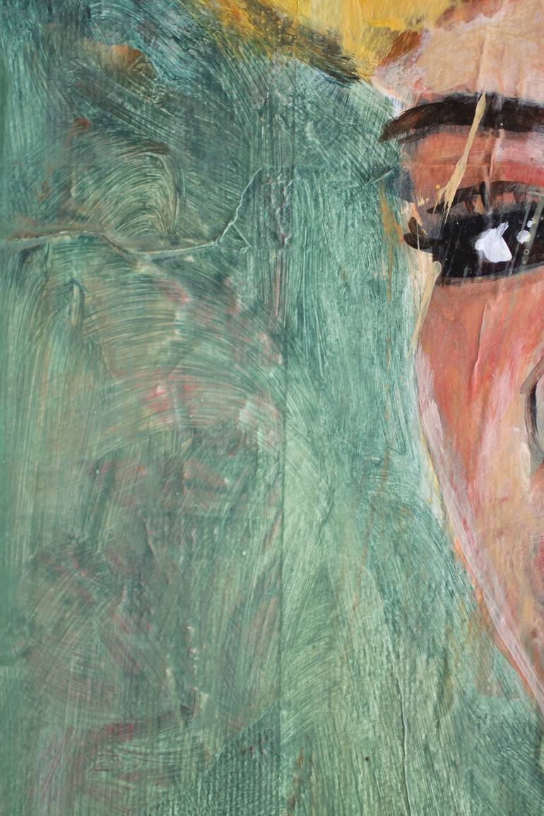 Original Abstract Expressionism Abstract Painting by Wasantha Gunasinghe