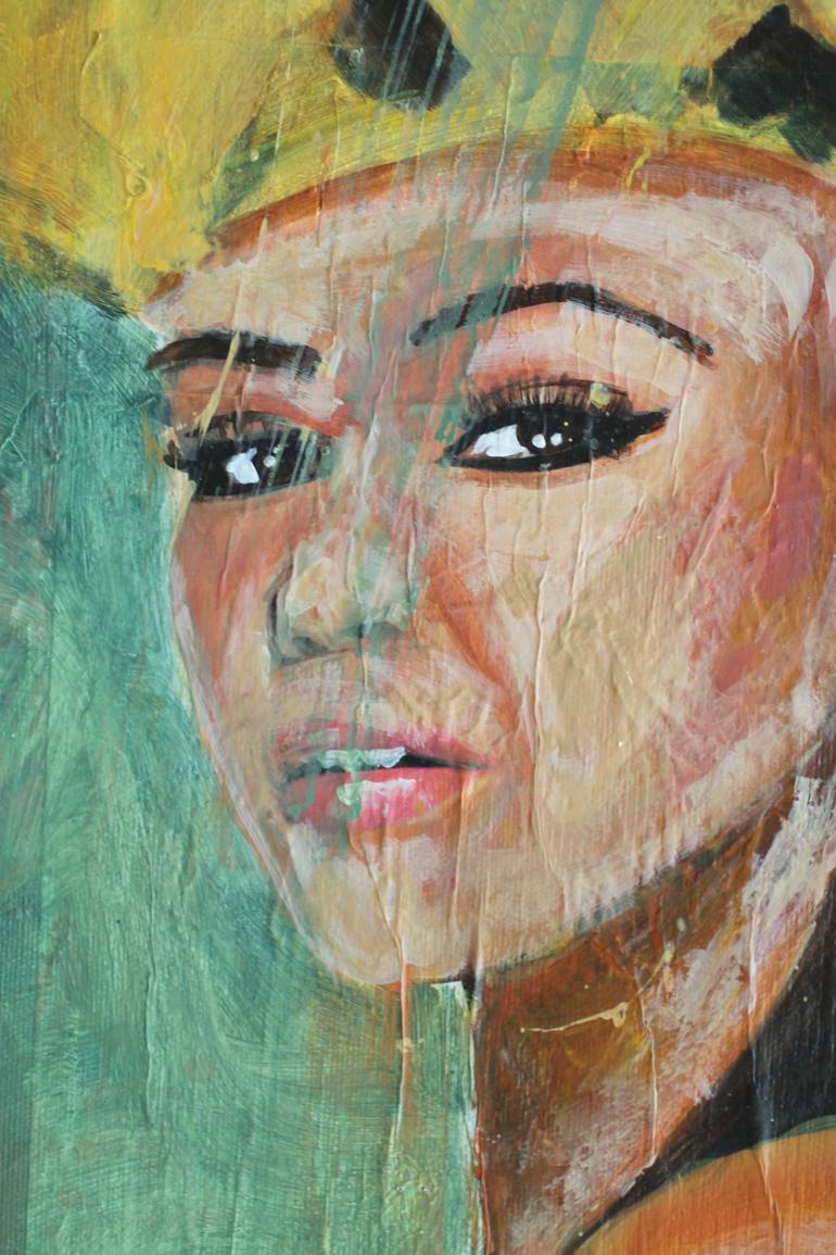 Original Abstract Expressionism Abstract Painting by Wasantha Gunasinghe
