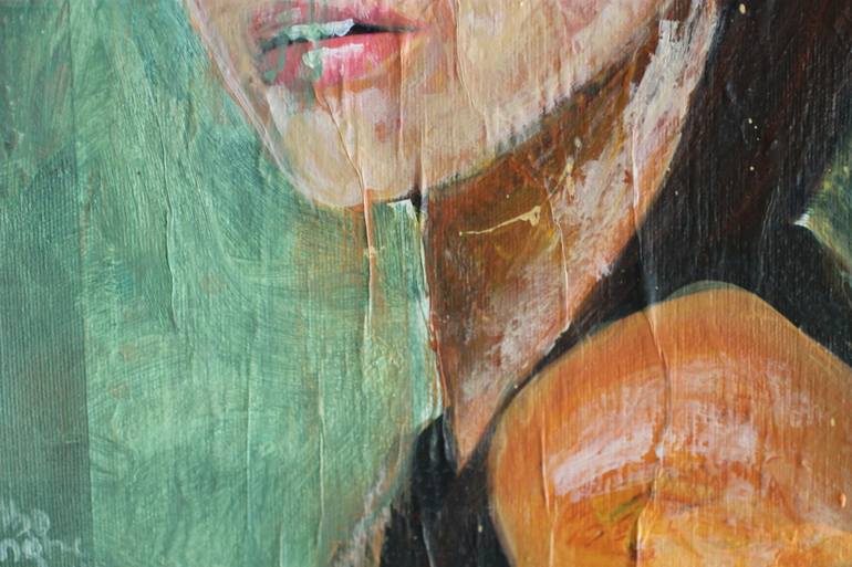 Original Abstract Expressionism Abstract Painting by Wasantha Gunasinghe