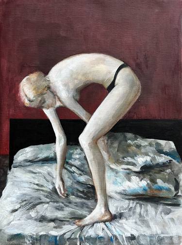 Print of Figurative Body Mixed Media by Ksenia Datsiuk