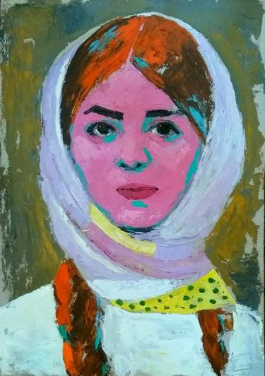Print of Portrait Paintings by Ksenia Datsiuk