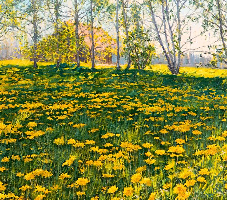 Original Figurative Landscape Painting by Elena Barkhatkova