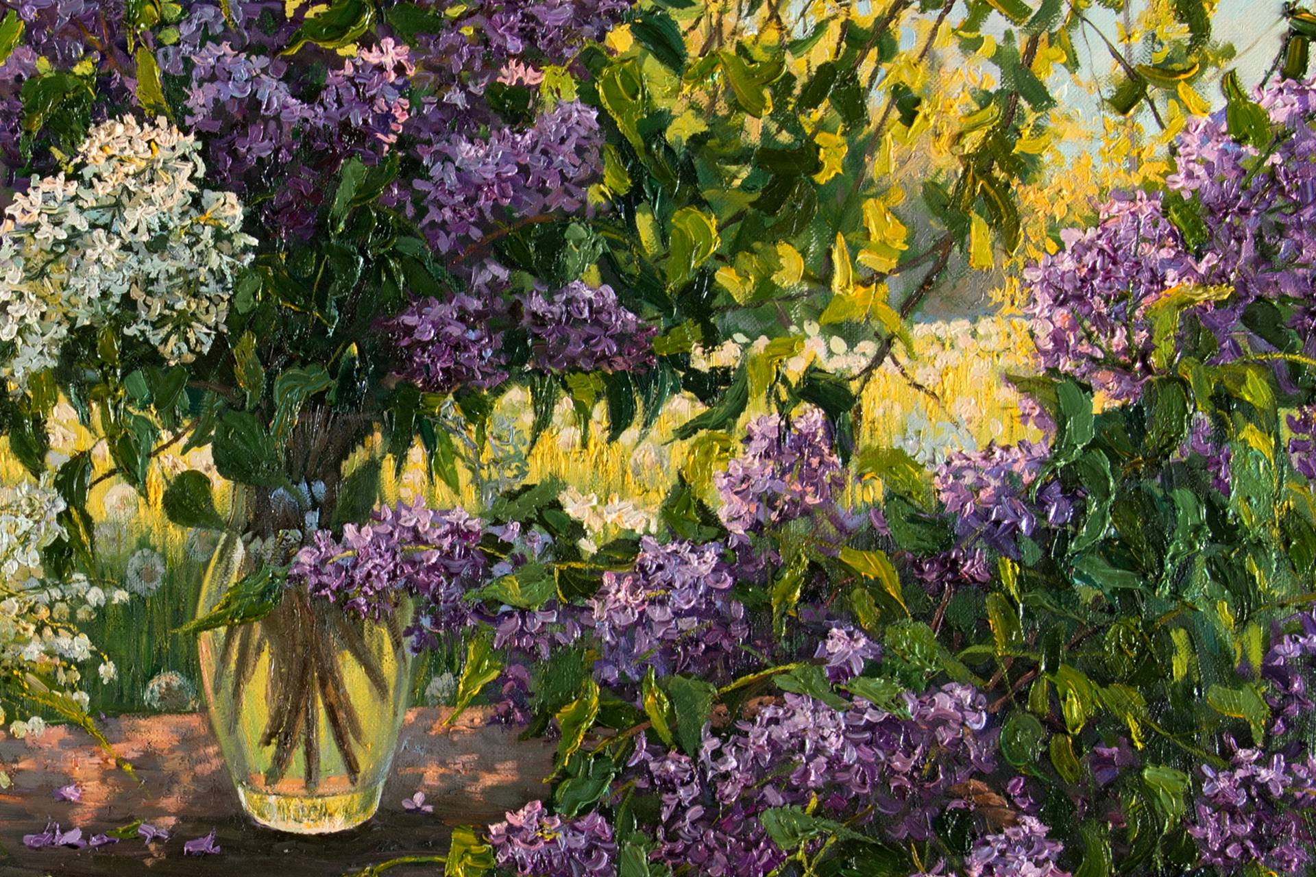 Still Life with Lilacs and Lilies of the Valley by Elena