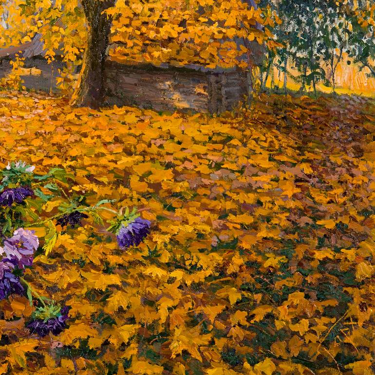 Original Figurative Floral Painting by Elena Barkhatkova