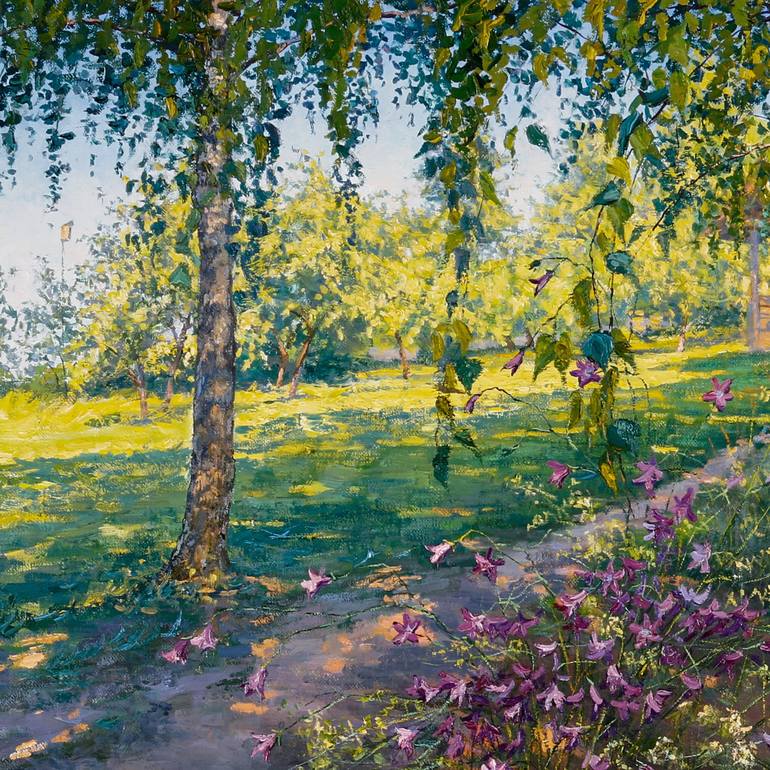 Original Landscape Painting by Elena Barkhatkova