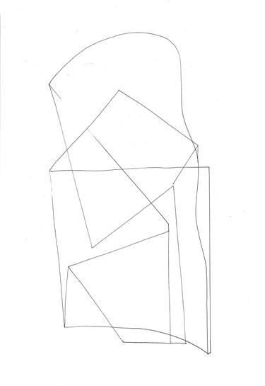 Original Cubism Abstract Drawings by Bulat Baishev