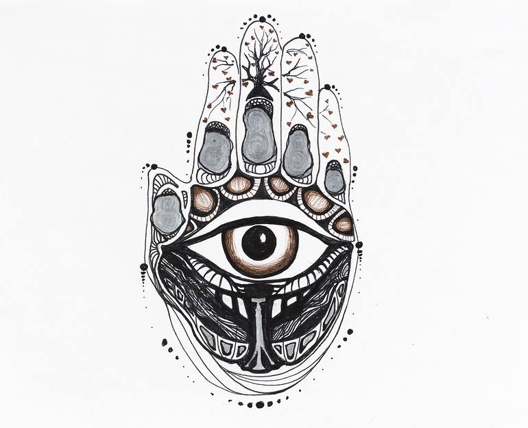 Hamsa Drawing - Creative Art