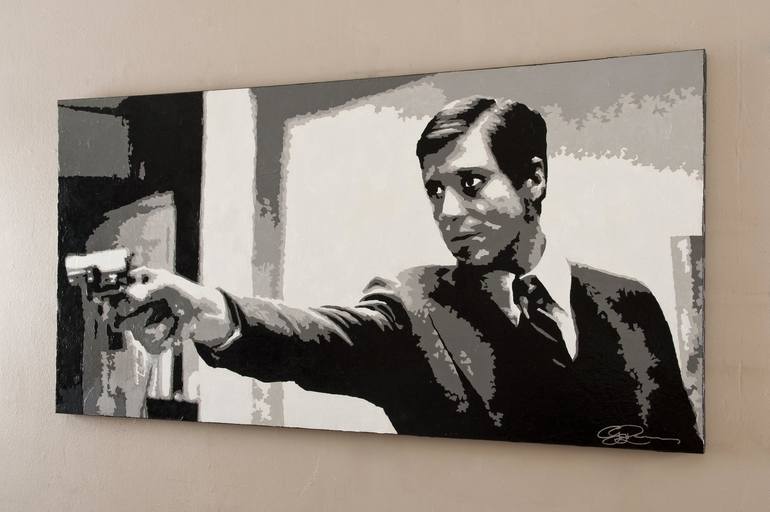 Original Black & White Pop Culture/Celebrity Painting by Guy B Roames