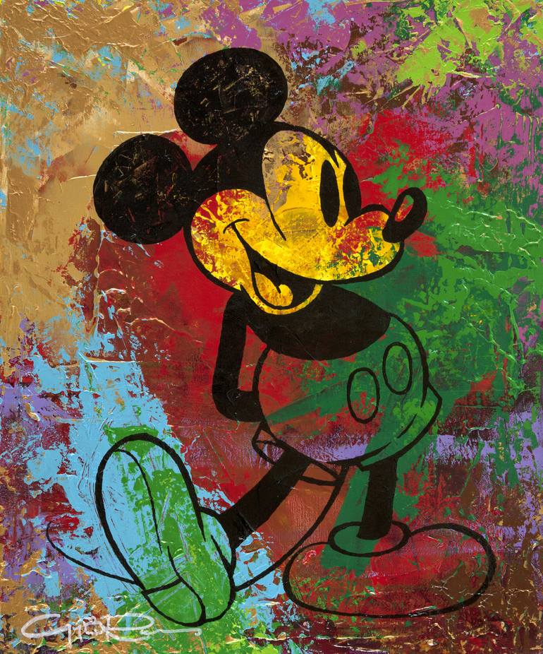 Mickey Mouse Painting by Guy B Roames Saatchi Art