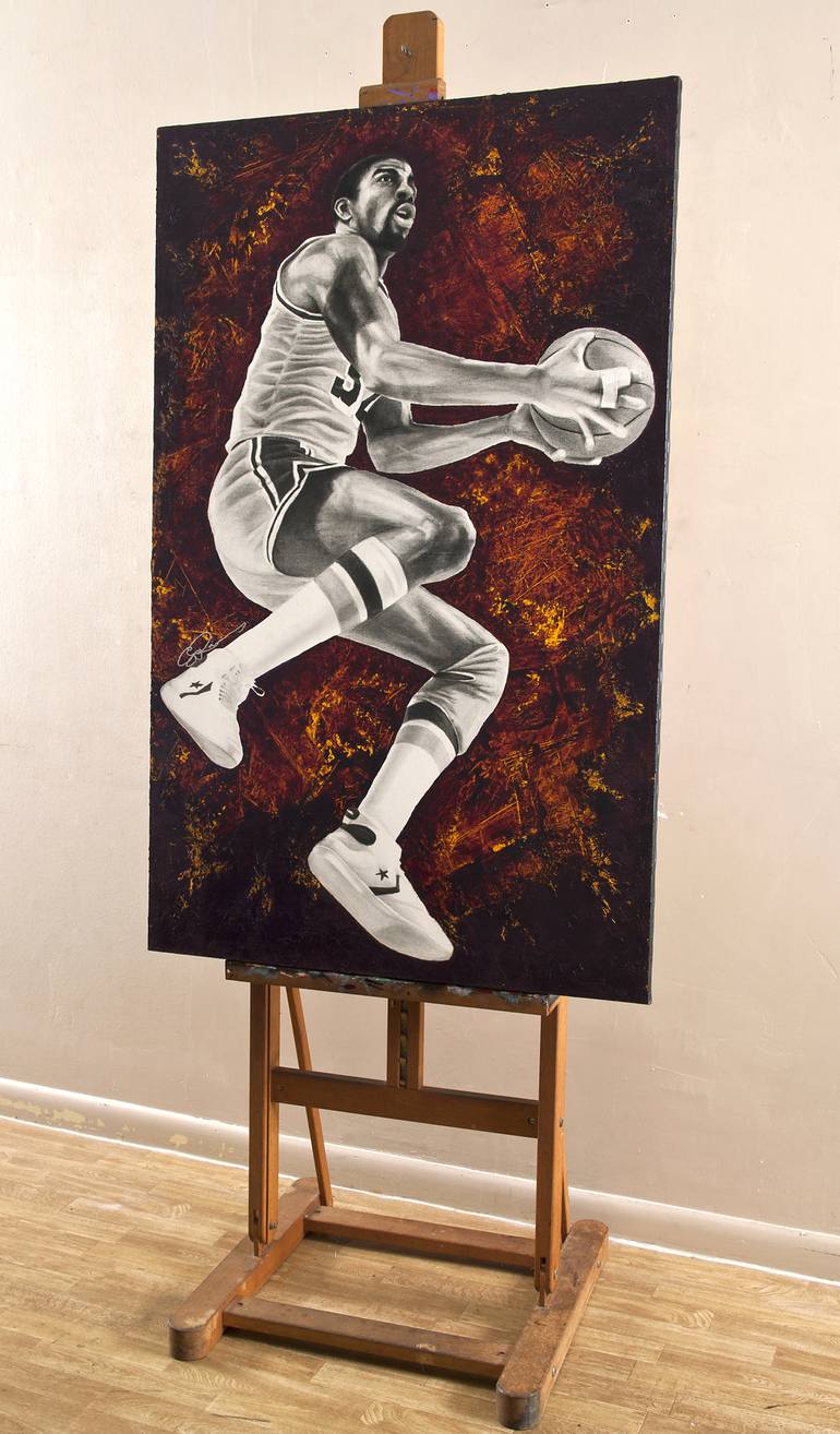 Original Figurative Sports Painting by Guy B Roames