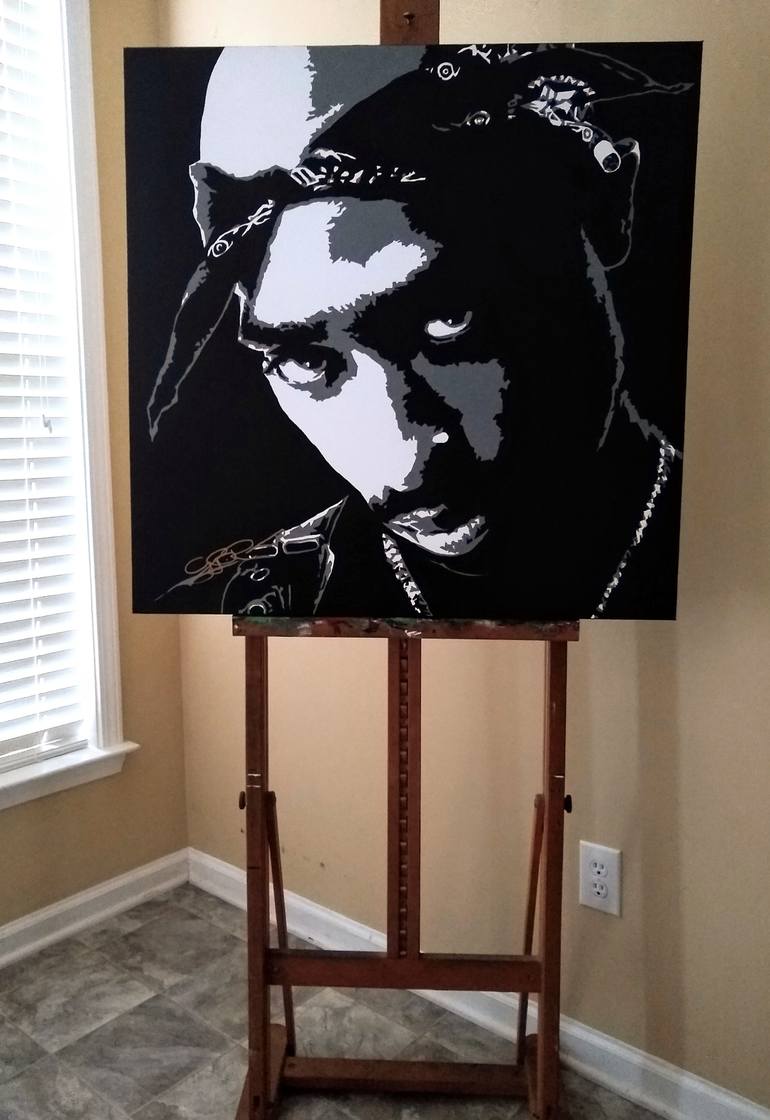 Original Figurative Pop Culture/Celebrity Painting by Guy B Roames