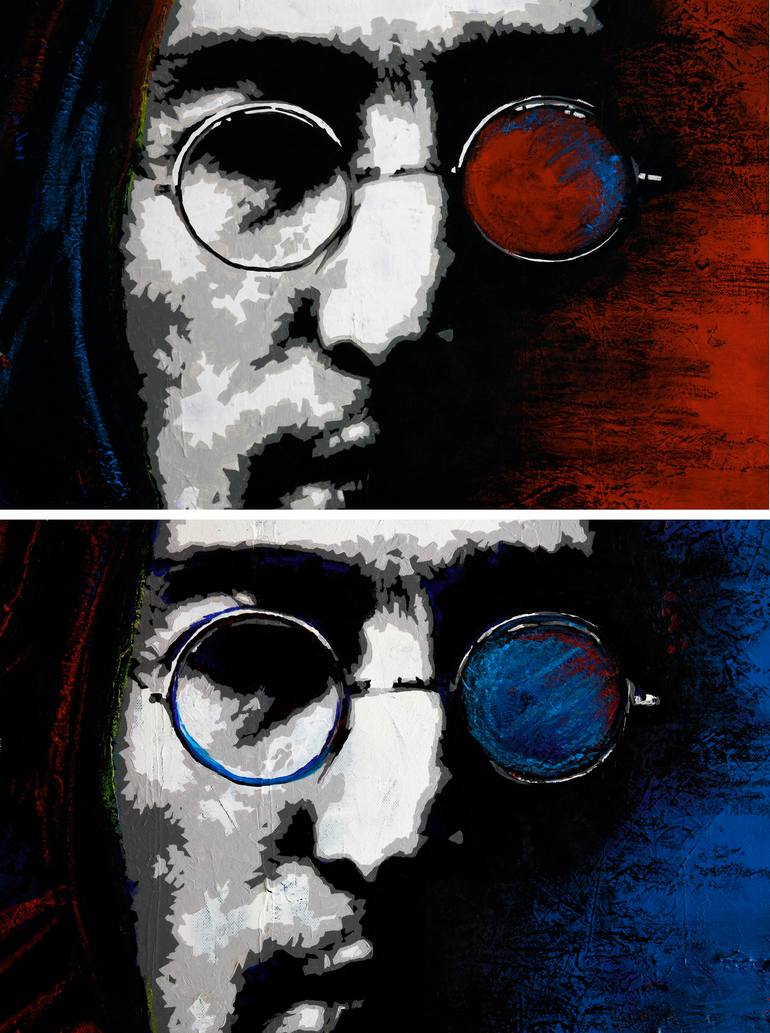 Original Abstract Pop Culture/Celebrity Painting by Guy B Roames