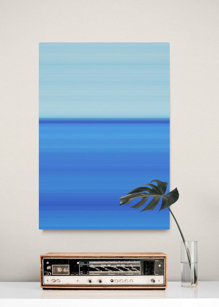 Original Abstract Seascape Digital by Mechelle Rene