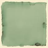 Yin, 005, Moss Green Square Contemplation by Mechelle Rene