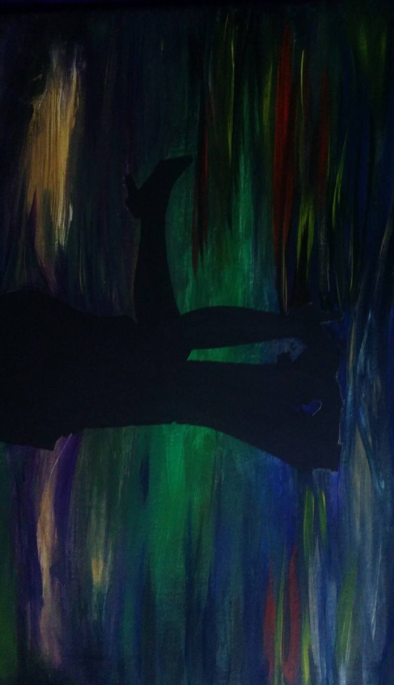 Original Expressionism Love Painting by Teresa Albert