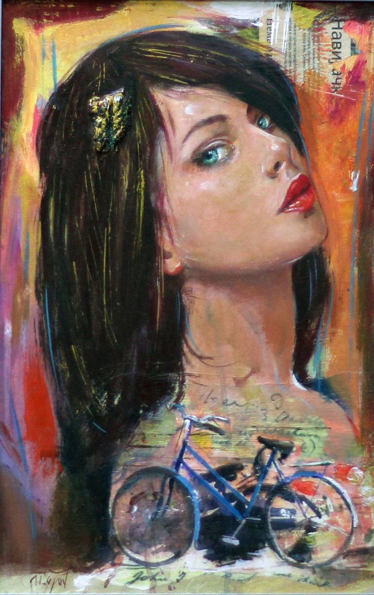 Original Figurative Women Painting by Veljko Martinovic