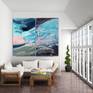 Original diptych,large,abstract painting on canvas