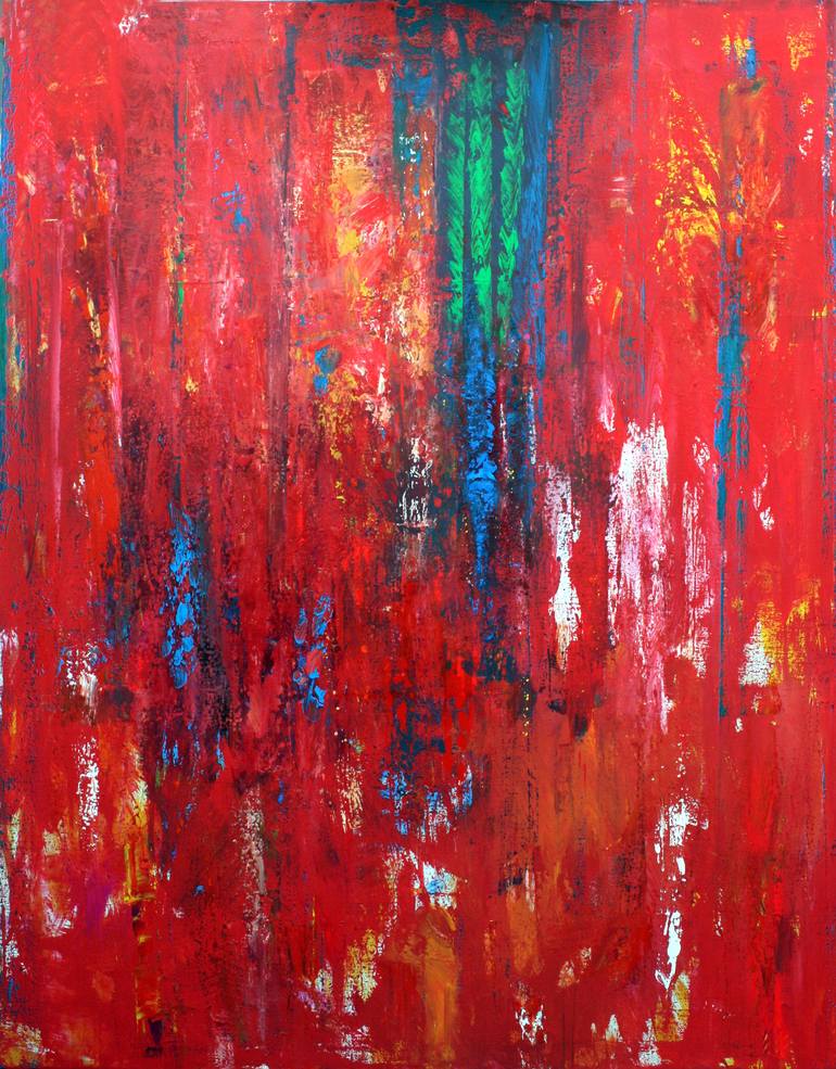 Original Modernism Abstract Painting by Veljko Martinovic