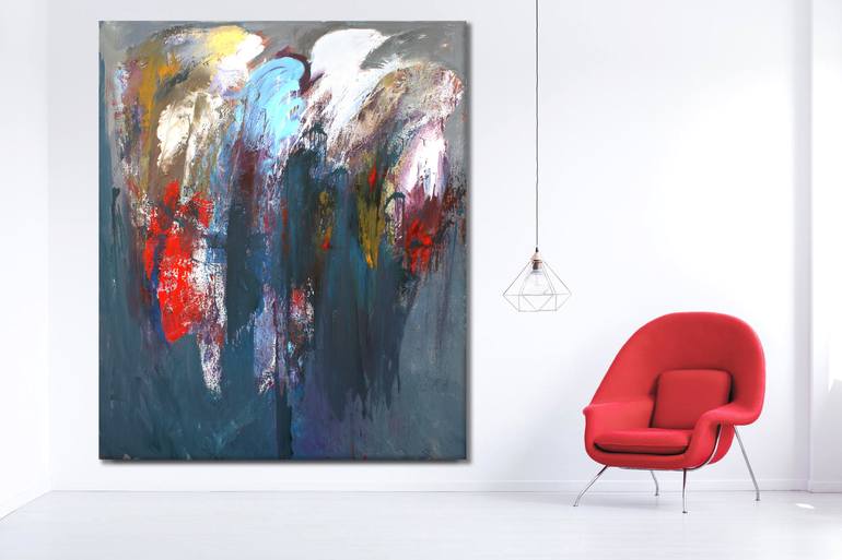 Original Fine Art Abstract Painting by Veljko Martinovic