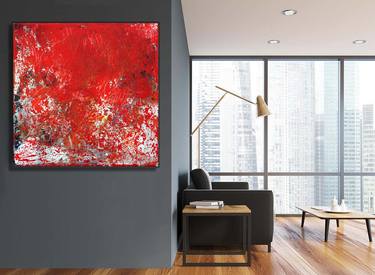 LARGE PAINTING - The power of red - thumb