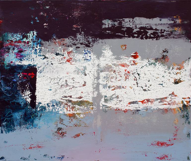 Original Modernism Abstract Painting by Veljko Martinovic