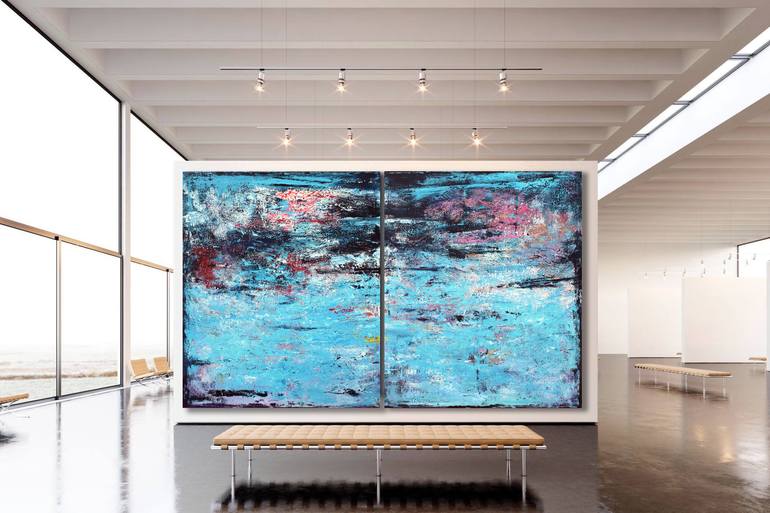 Original Abstract Expressionism Abstract Painting by Veljko Martinovic