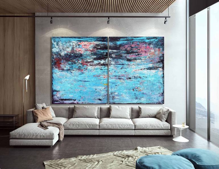 Original Abstract Expressionism Abstract Painting by Veljko Martinovic