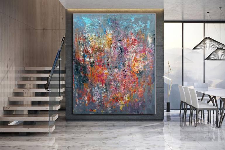 Original Abstract Expressionism Abstract Painting by Veljko Martinovic