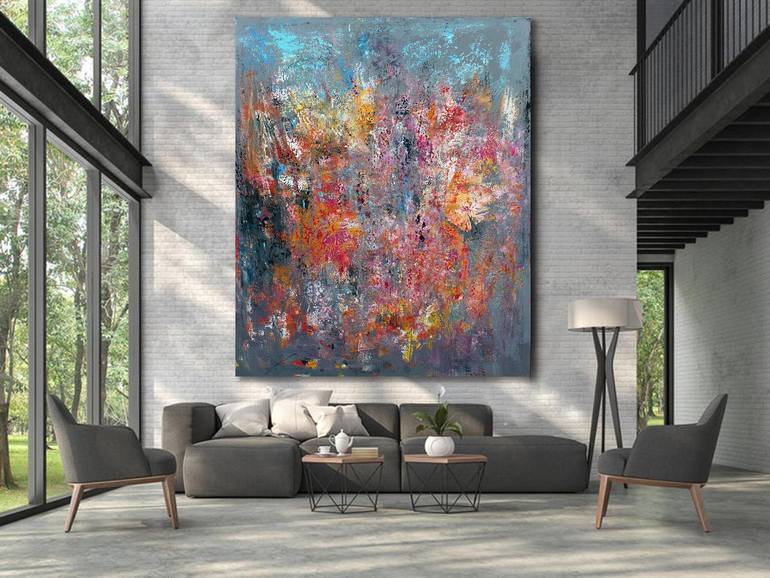Original Abstract Expressionism Abstract Painting by Veljko Martinovic