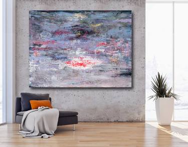 Extra large 200x150 abstract painting "Blessed morning" thumb