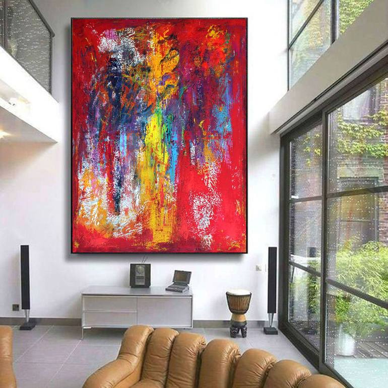 Original Fine Art Abstract Painting by Veljko Martinovic