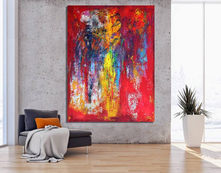 Original Fine Art Abstract Painting by Veljko Martinovic